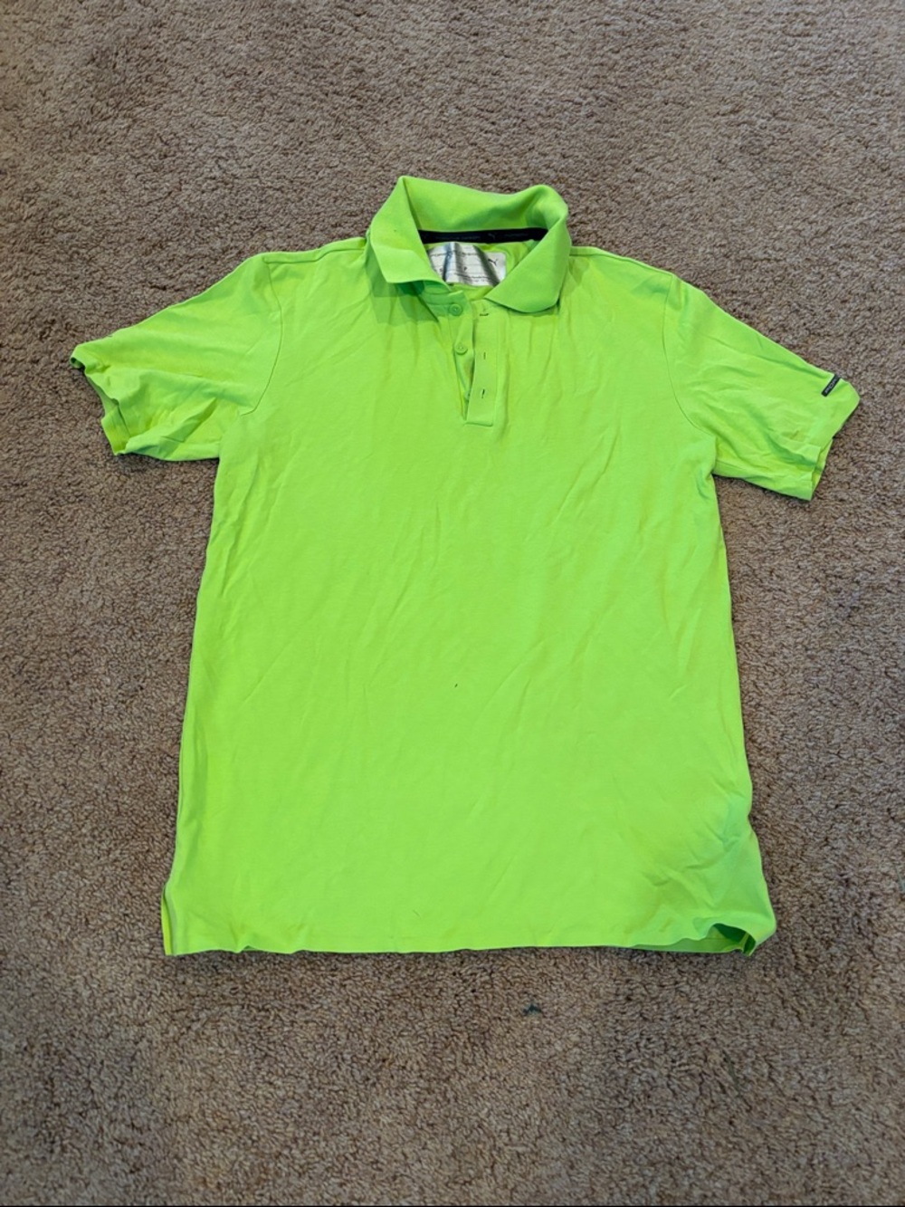 Porsche Design Men's Polo in Neon Lime Green
